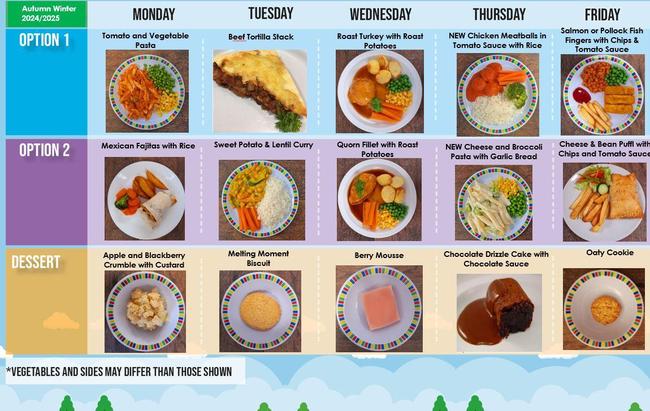 Autumn Menu Week 1